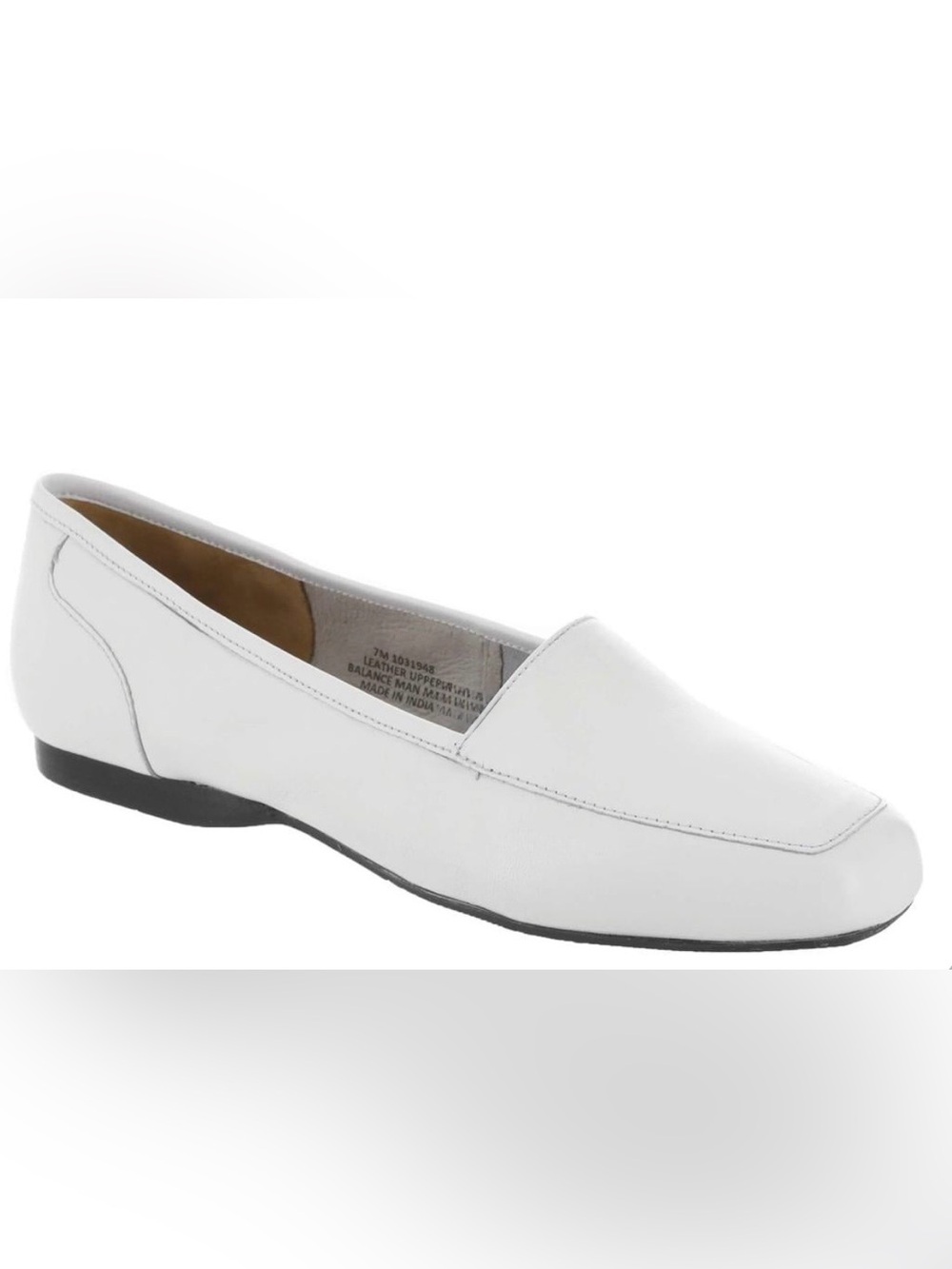 Array White Leather Slip-On Loafer Size 11 Wide